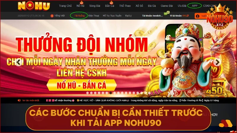 Chuẩn bị kết nối ổn định và truy cập đúng trang chính thức