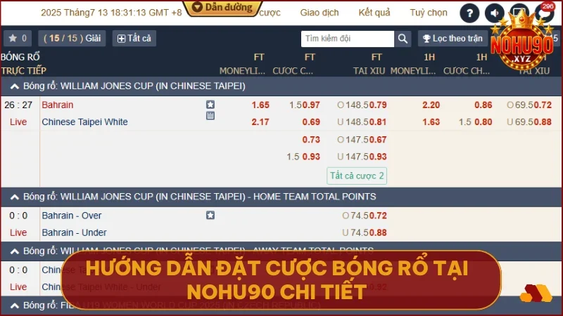 Từng bước hướng dẫn đặt cược bóng rổ giúp người mới dễ dàng bắt đầu tại NOHU90.
