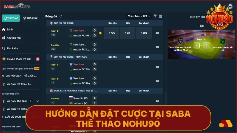 Chỉ với vài bước đơn giản bạn có thể bắt đầu hành trình cá cược thể thao tại NOHU90