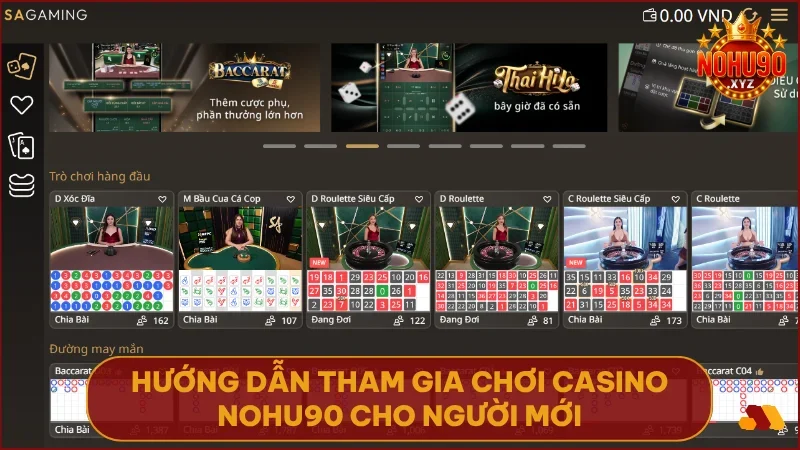 Chỉ vài bước đơn giản để bắt đầu hành trình chinh phục sòng bài NOHU90.