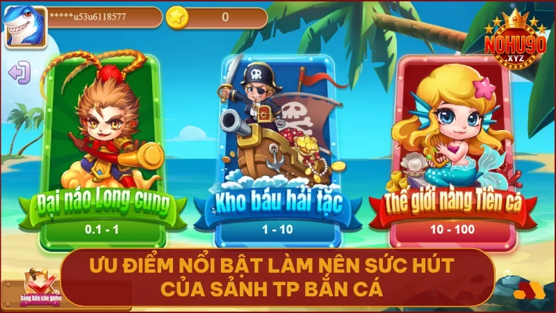 Sảnh TP sở hữu đồ họa đỉnh cao, vũ khí hiện đại và hệ thống thưởng minh bạch